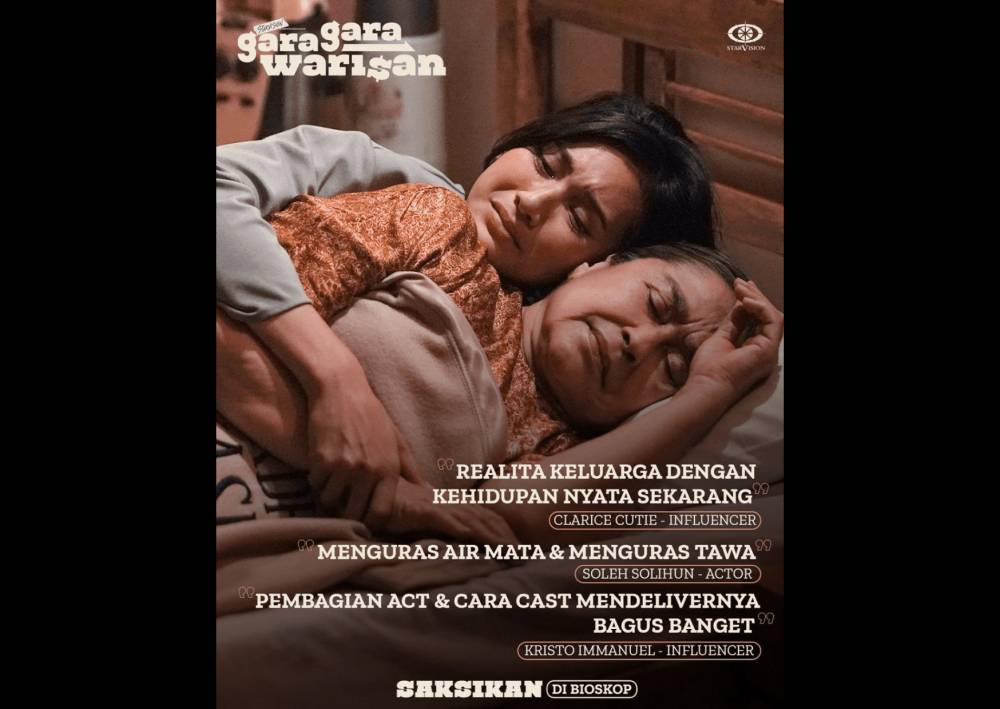Salah satu scene dalam film gara-gara warisan disertai komentar positif untuk filmnya (instagram.com/garagarawarisan)