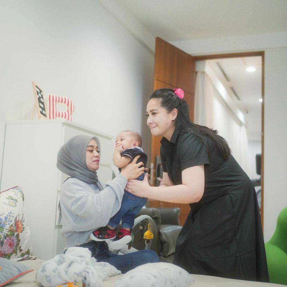 potret playdate Rayyanza, Ameena dan Leslar (instagram.com/raffinagita1717)