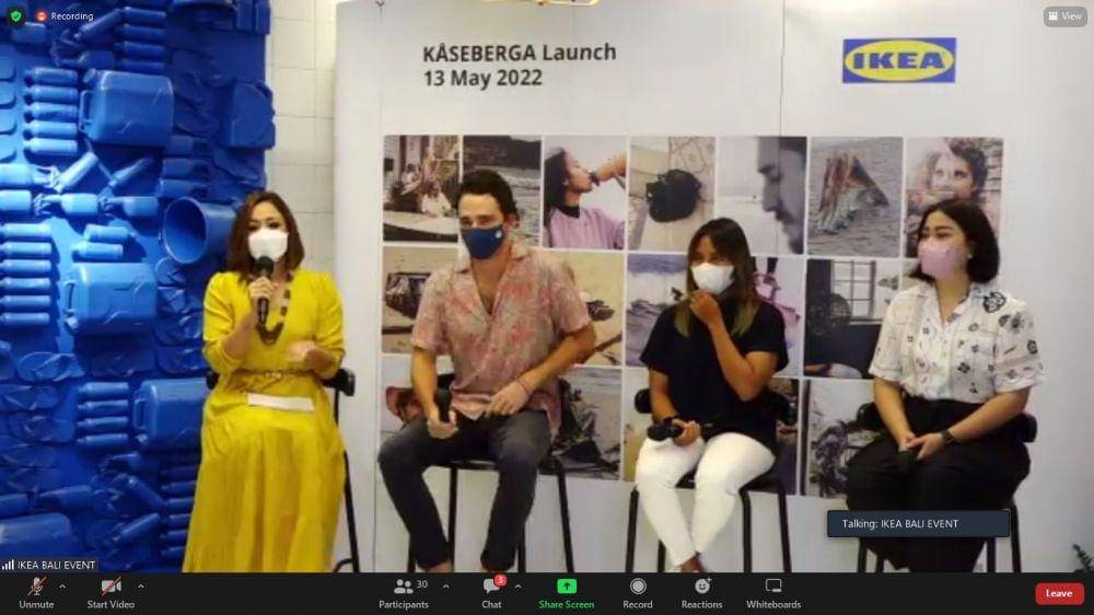 Liputan Virtual Peluncuran Koleksi Produk KÅSEBERGA Kolaborasi IKEA dan WSL, Jumat (13/5/2022). IDN Times/Agnes Z. Yonatan