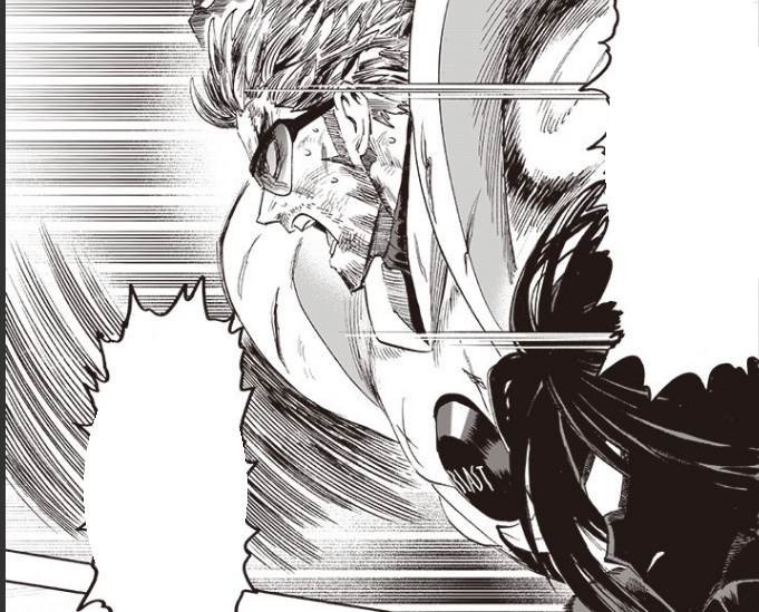 Blast dan sosok mirip Boros. (Dok. Tonarinoyj/One Punch Man)