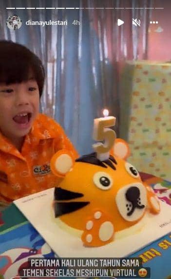 potret Langit anak Omesh yang rayakan ulang tahun (instagram.com/dianayulestari)