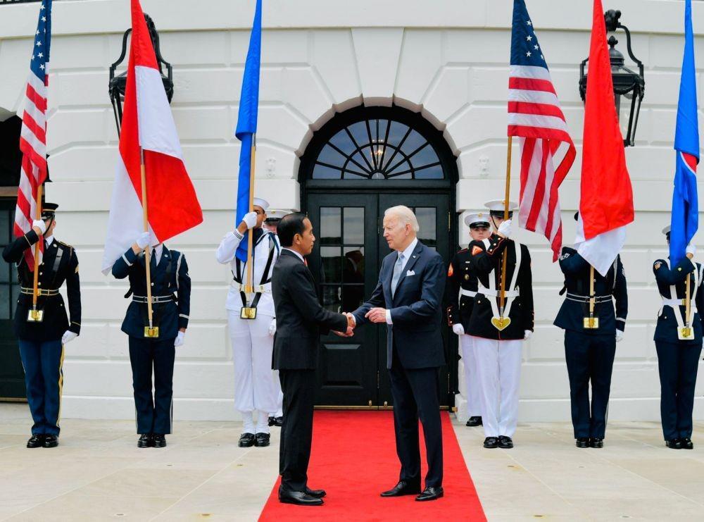 Bukan Luhut, Jokowi Ditemani Menlu Retno Makan Malam Bareng Joe Biden