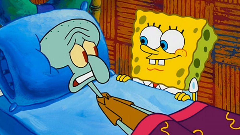 5 Momen Haru Spongebob Menolong Sesama, Berhati Mulia