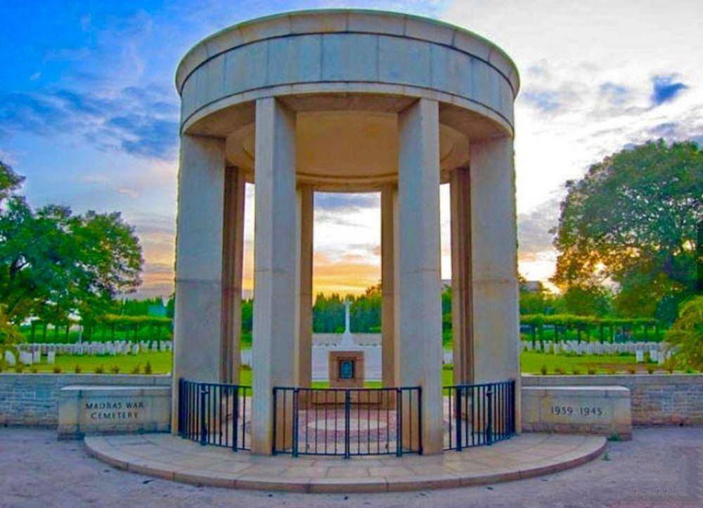 potret Madras War Cemetery (instagram.com/krishna.vista)