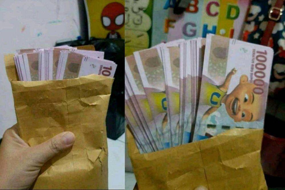 potret buka amplop (twitter.com/mrjunanda)