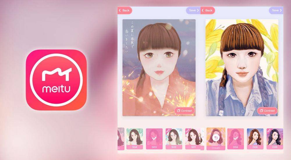 Aplikasi Edit Foto Jadi Kartun - Meitu - Create Insta Collage & Stories