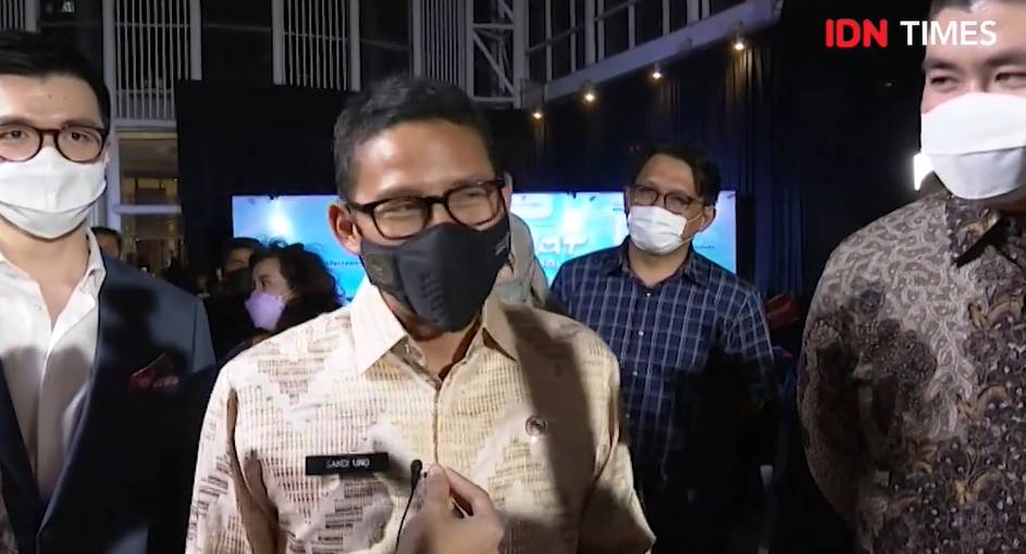 Sandiaga Uno di Gala Premiere film Srimulat: Hil yang Mustahal (YouTube.com/IDN Times)