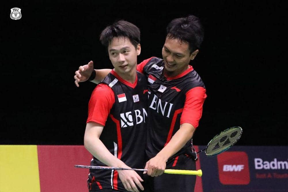 potret Kevin Sanjaya dan Mohammad Ahsan (instagram.com/badminton.ina)