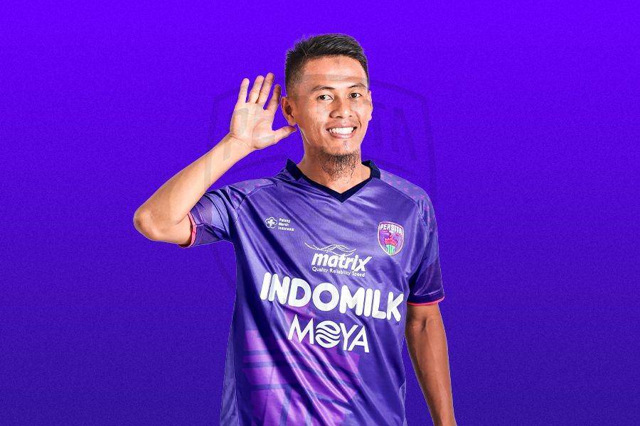 Ghozali Muharam Siregar resmi diperkenalkan Persita sebagai pemain anyar untuk mengarungi Liga 1 2022/23. (Dok. Persita).