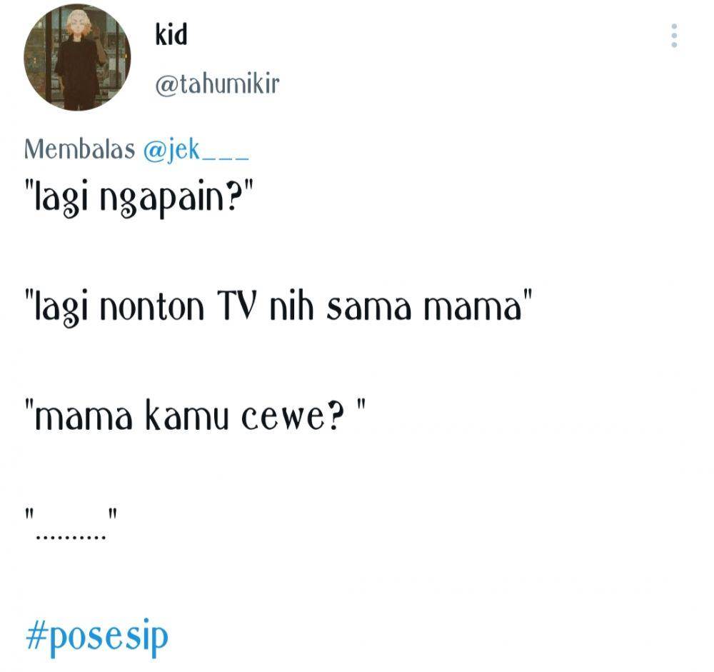 Cuitan netizen ketika chat doi yang posesif (Twitter.com/tahumikir)