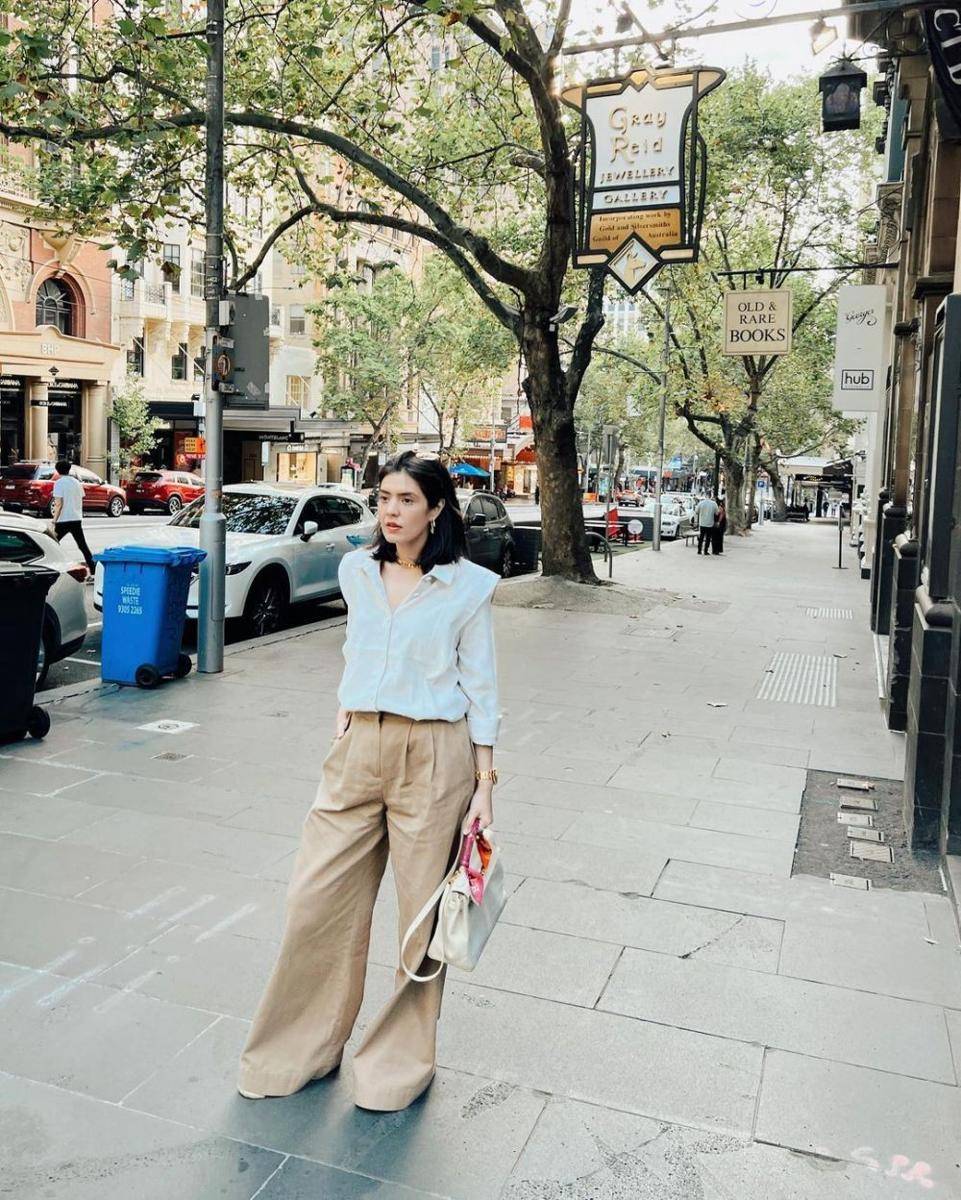 OOTD celana panjang ala Carissa Puteri (instagram.com/carrisa_puteri)
