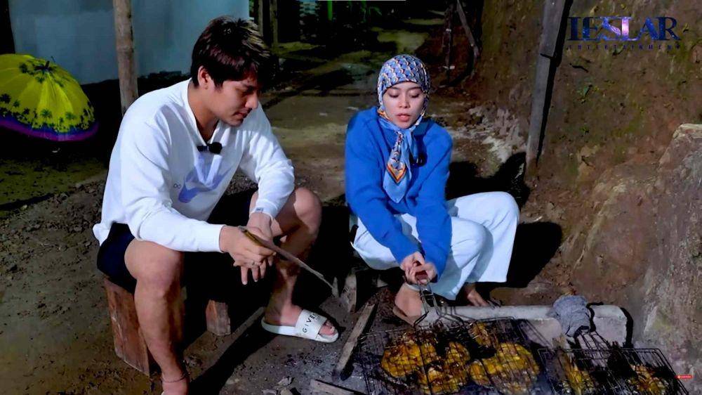 Lesti dan Rizky Billar masak ikan bakar (YouTube.com/Leslar Entertainment/)