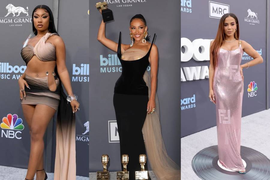 inspirasi outfit seleb di Billboard Music Awards 2022 (instagram.com/theestallion | instagram.com/bbmas | instagram.com/anitta)
