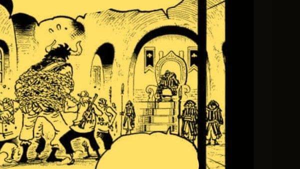 Momen Kaido diserahkan ke Angkatan Laut. (Dok. Shueisha/One Piece)