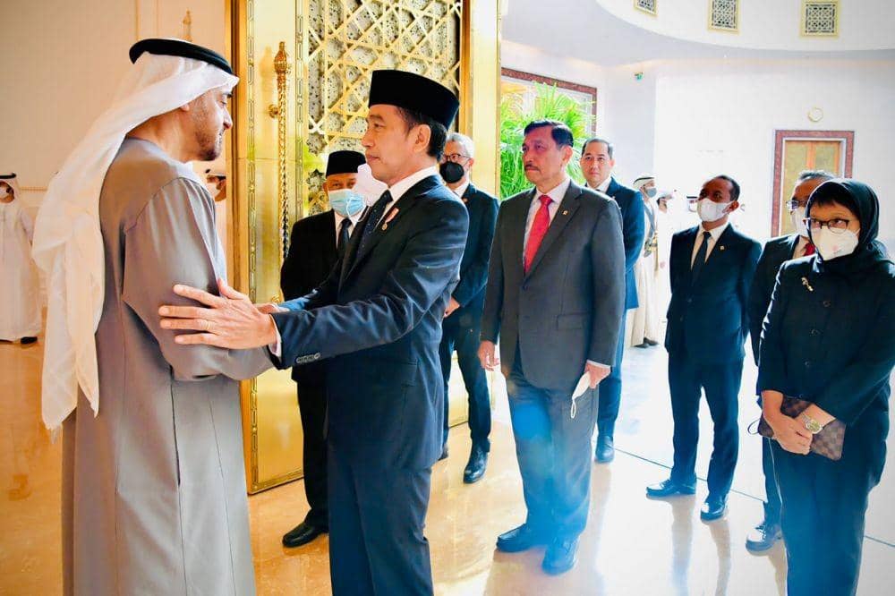 Presiden Jokowi sampaikan duka cita atas wafatnya Sheikh Khalifa di Abu Dhabi (dok. Sekretariat Presiden)