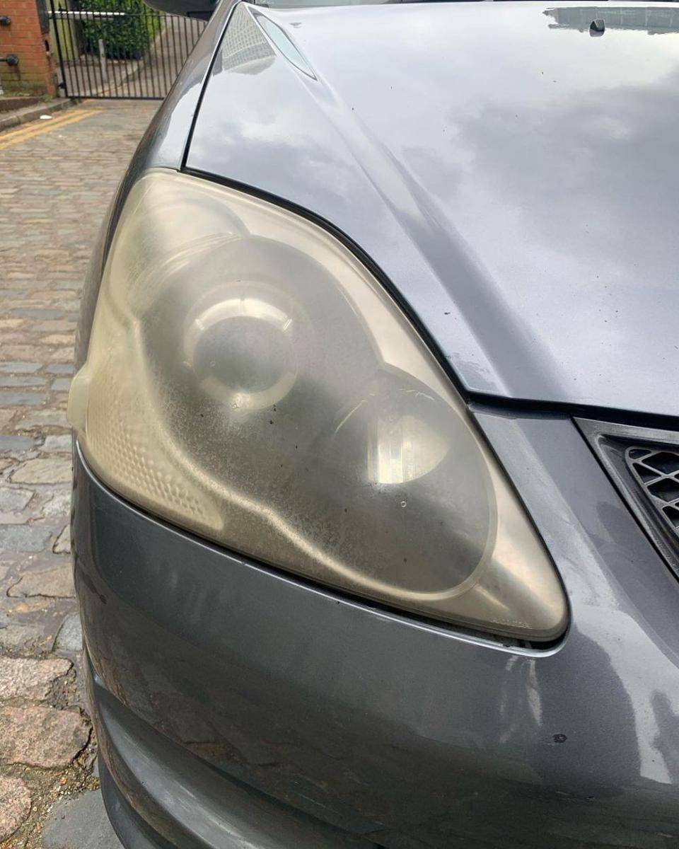Ilustrasi headlamp menguning (instagram.com/ headlightrestoration_romford)