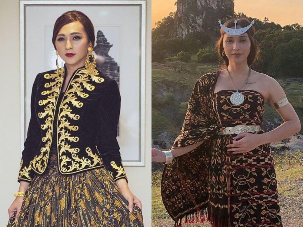 9 Potret Dena Rachman Pakai Busana Tradisional, Anggun dan Menawan!