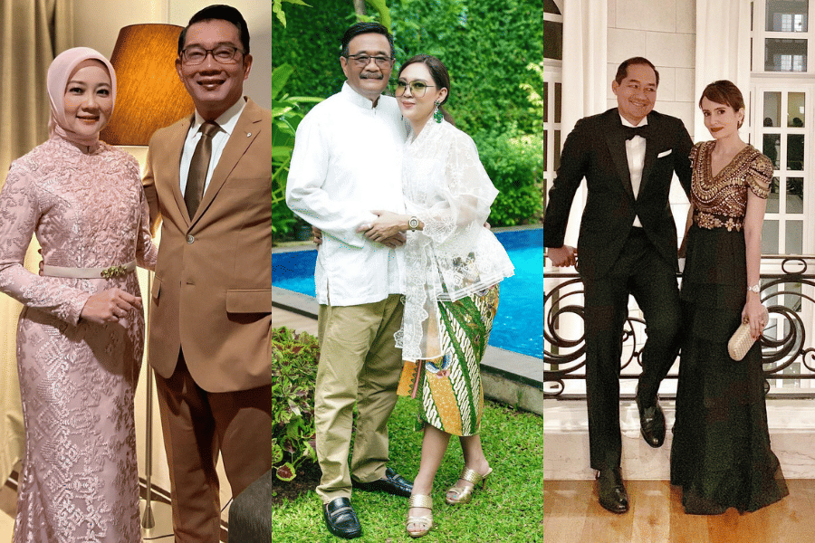 9 Gaya Kondangan Couple ala Istri Pejabat, Maksimal Memesonanya