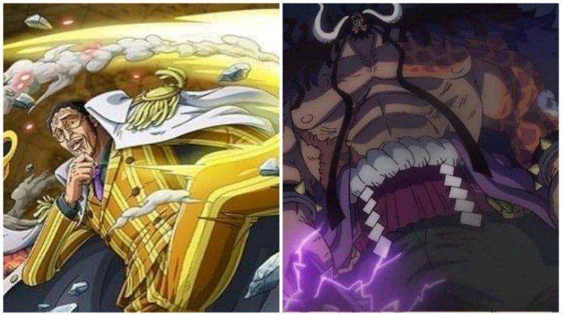 Kizaru dan Kaido. (Dok. Bandai Namco/One Piece Treasure Cruise, Toei Animation/One Piece)