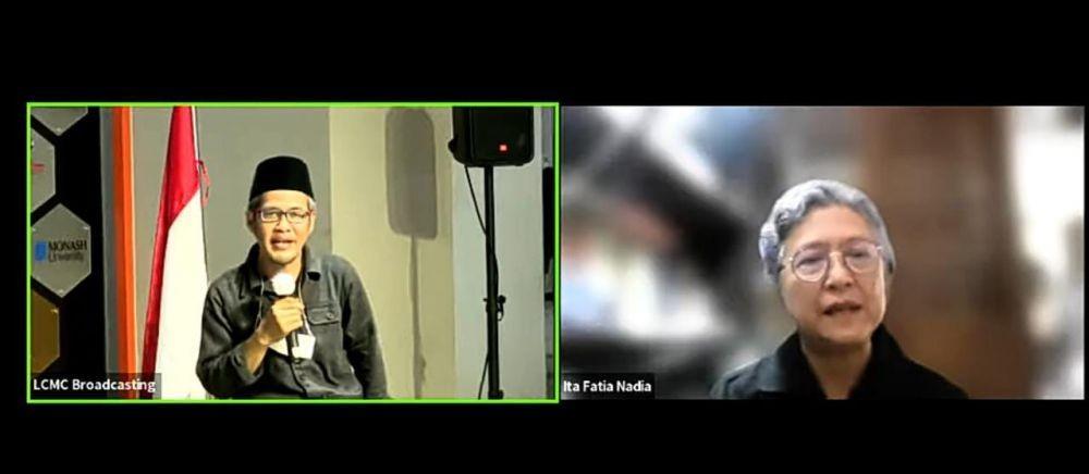 Tim Relawan untuk Kekerasan Terhadap Perempuan Ita Fatia Nadia dalam diskusi yang digelar oleh FEH Universitas Ciputra yang bertajuk Melawan Kekerasan Seksual (Mengenang Tragedi Mei'98) (YouTube/ FEH UC)