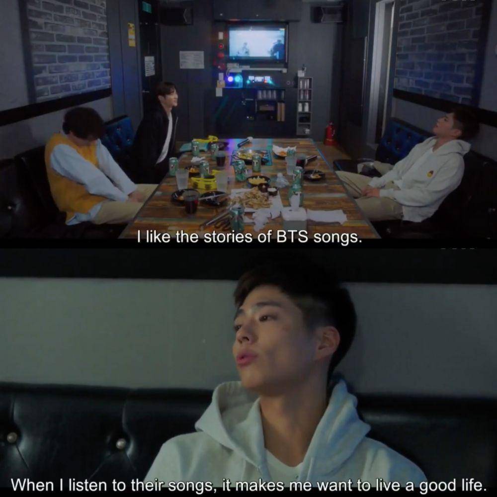 BTS disinggung dalam drama Record of Youth (twitter.com/kim_taehvng)