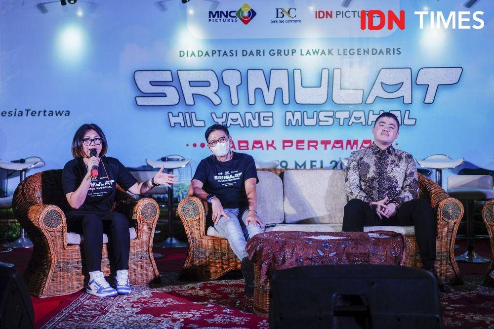 Susanti Dewi, Fajar Nugros & Winston Utomo di Gala Premiere film “Srimulat: Hil yang Mustahal” (IDN Times/Herka Yanis)