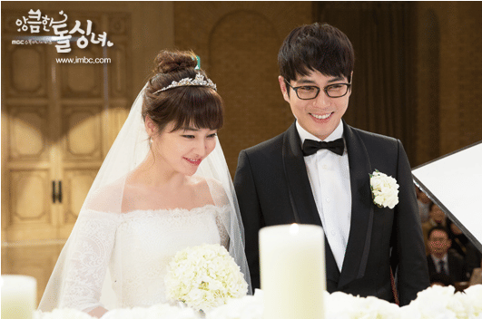 Lee Min Jung dan Joo Sang Wook di drama Cunning Single Lady (program.imbc.com)
