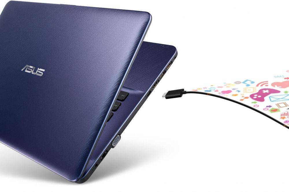 ilustrasi port laptop Asus X441BA (asus.com)