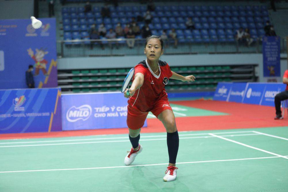 Putri Kusuma Wardani di final beregu putri SEA Games 2021 (dok. PP PBSI)