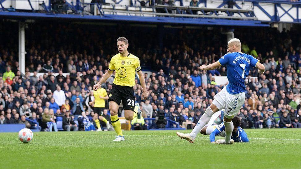 Chelsea melawan Everton di Premier League 2021/2022. (skysports.com)