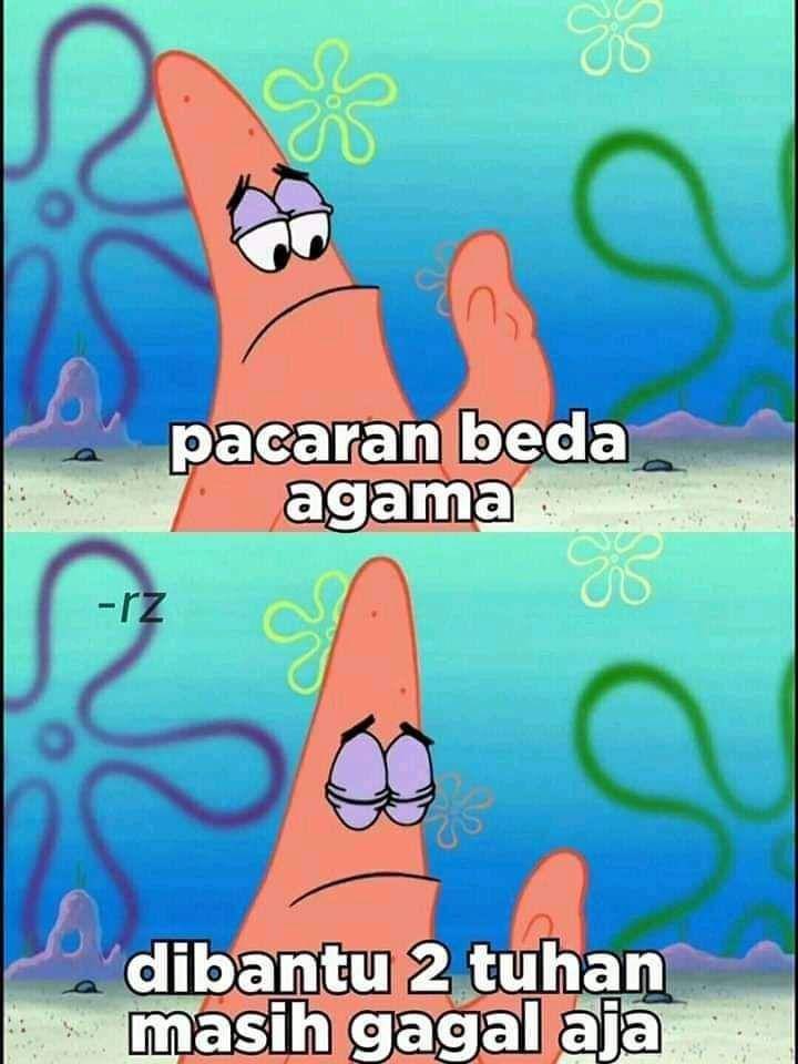 meme kisah cinta beda agama (twitter.com/cutiesgurl)
