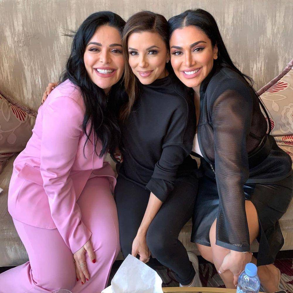 Mona Kattan, Eva Longoria, Huda Kattan (instagram.com/huda)