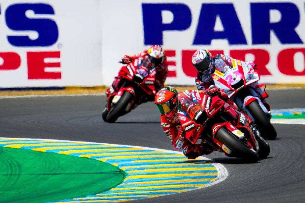 potret Bagnaia, Bastianini, dan Miller (motogp.com)