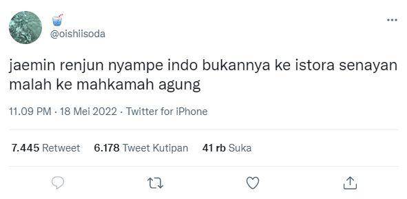 tweet kocak netizen setelah space viral Safa (twitter.com/oishiisoda)
