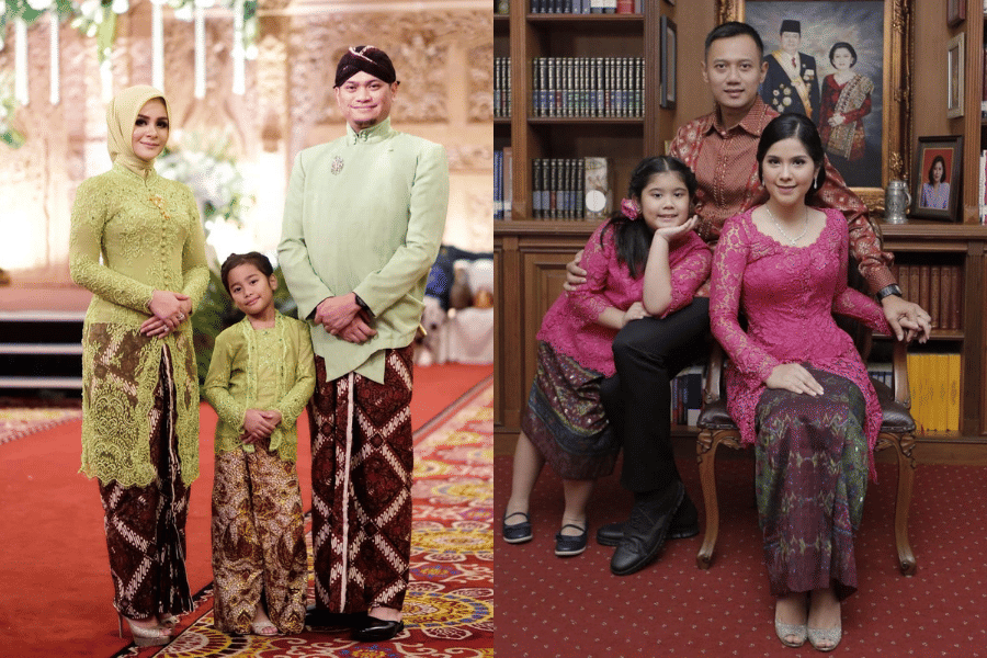 9 Inspirasi Kebaya Seragam ala Istri Pejabat, Harmonis dengan Keluarga