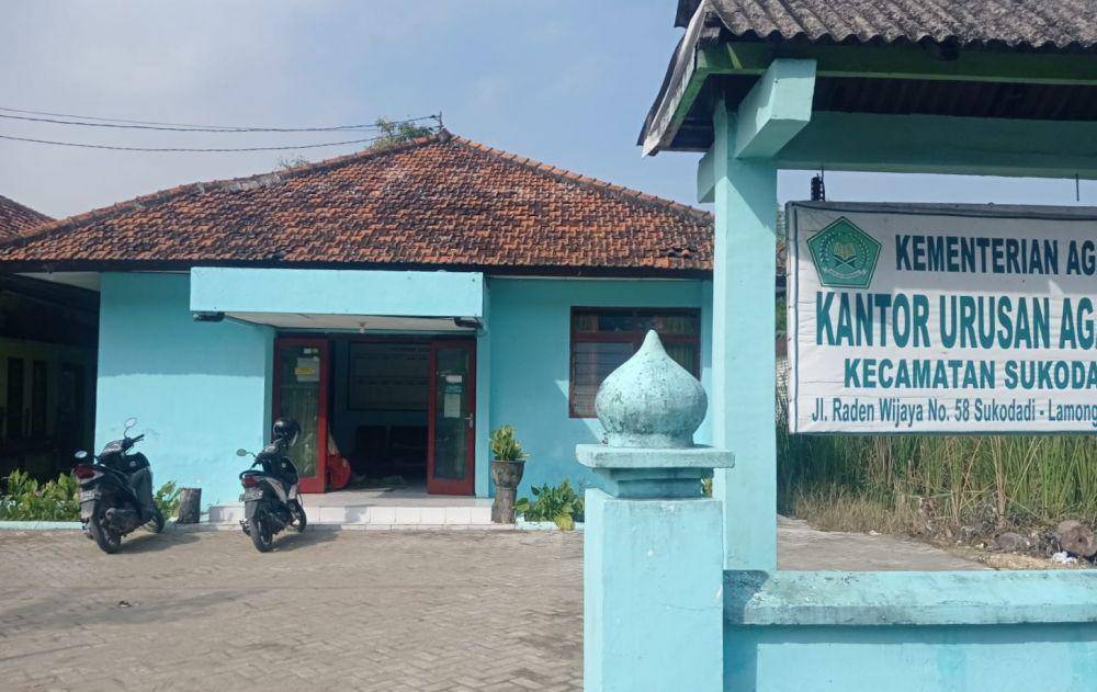 Seorang pemuda ditemukan tewas di Kantor Urusan Agama (KUA) Kecamatan Sukodadi, Kabupaten Lamongan. (Dok Istimewa)