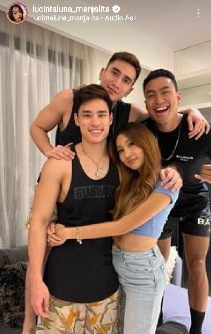 potret Lucinta Luna rangkul mesra artis cowok (instagram.com/lucintaluna_manjalita)