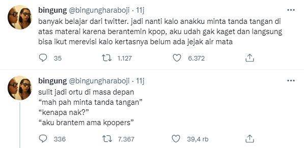 tweet kocak netizen setelah space viral Safa (twitter.com/bingungharaboji)