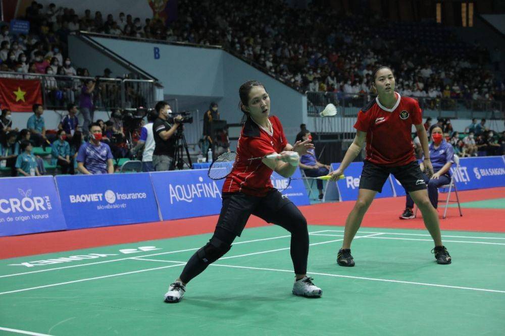 Febby Valencia Dwijayanti Gani/Ribka Sugiarto di SEA Games 2021 (Dok. PP PBSI)