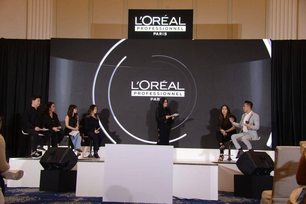 Indra Tanudarma, Surya Aggreni, Amanda Shafira, Janet Abigail, Swan Dewi, dan Hendra Purjaka dalam French Glossing New Service Launch by L'Oreal Professionel. 18 Mei 2022. (dok. L'Oreal Professionel)