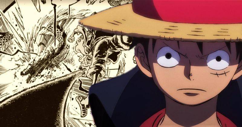 Luffy dan adegan Luffy hajar Kaido. (Berbagai sumber)