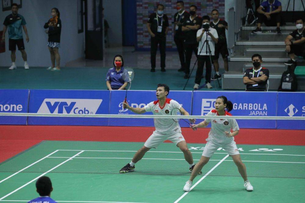 Rinov Rivaldy/Pitha Haningtyas Mentari di SEA Games 2021 (dok. PP PBSI)