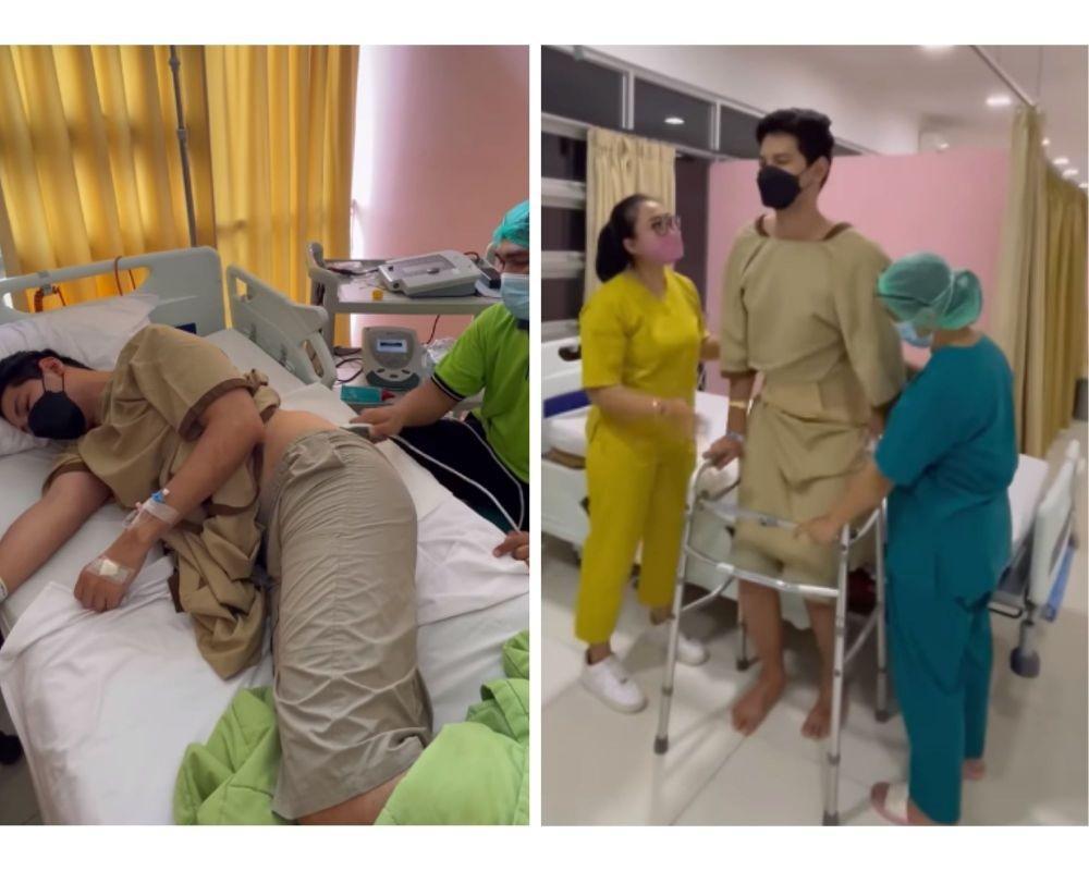 10 Potret Kevin Hillers Dirawat karena Saraf Kejepit, Gak Bisa Duduk