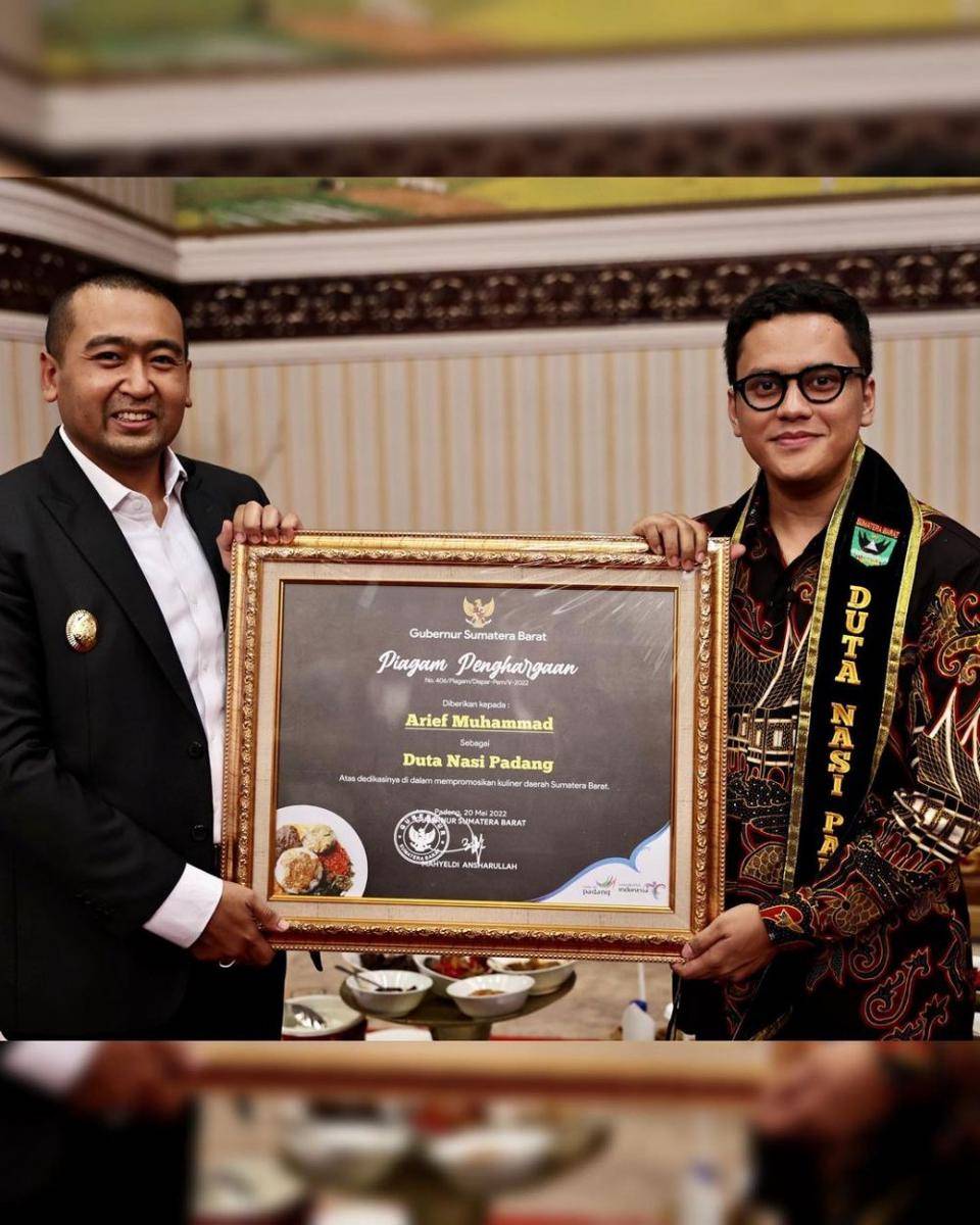Arief Muhammad jadi Duta Nasi Padang (instagram.com/ariefmuhammad)