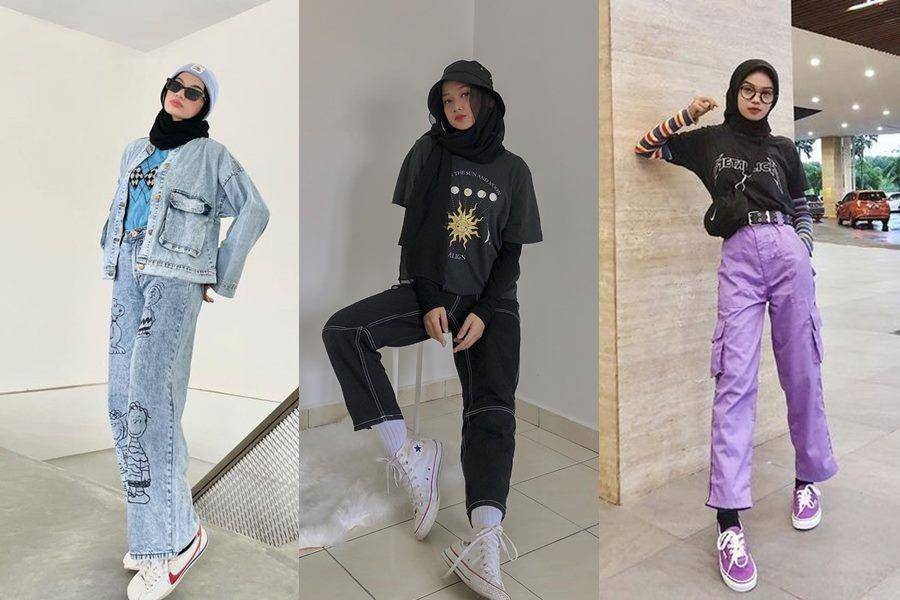Style e-girl hijab (instagram.com/adiva.selsa | instagram.com/ainimazalan)