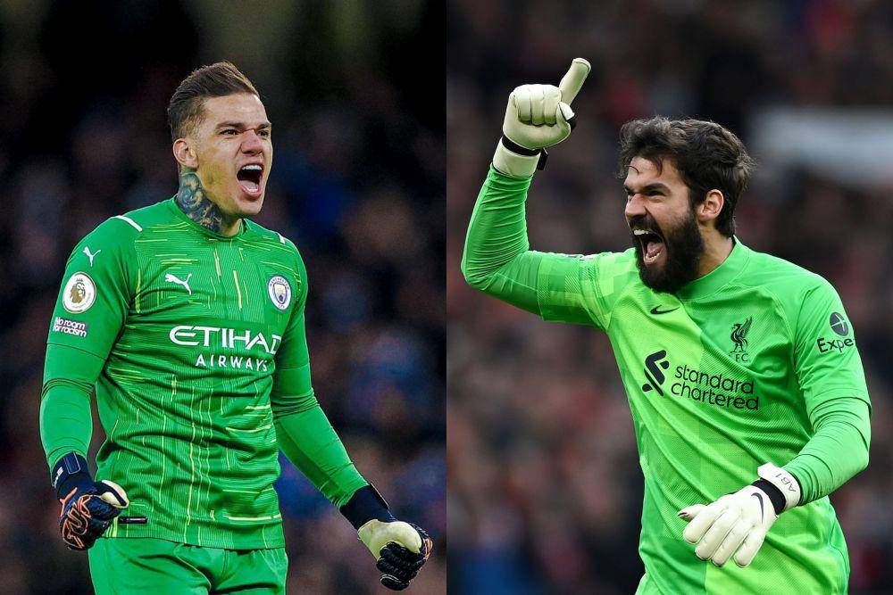 kolase potret Ederson dan Alisson (instagram.com/ederson93 | twitter.com/LFC)