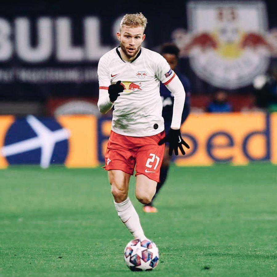 Konrad Laimer saat berseragam RB Leipzig (instagram.com/konradlaimer)