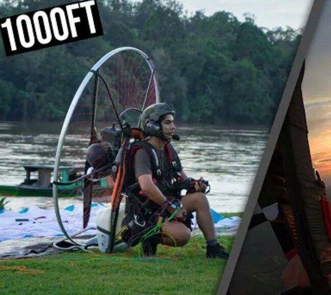 potret Andrew Kalaweit jadi pilot paramotor (instagram.com/andrewkalaweit)