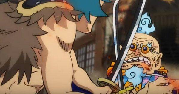 Hyogoro melawan salah satu anggota Beast Pirates ( Dok. Toei Animation / One Piece )