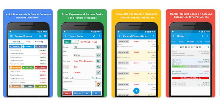 Expense Manager (Google Playstore)